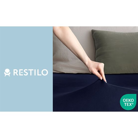 Plahta AMBER boja mornarsko plava klasični stil materijal jersey 80-90x200 DecoKing