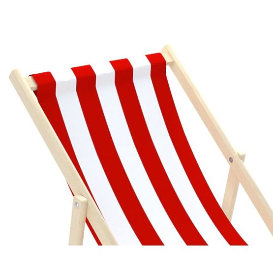 Stolica za plažu Stripes - crveno-bijela