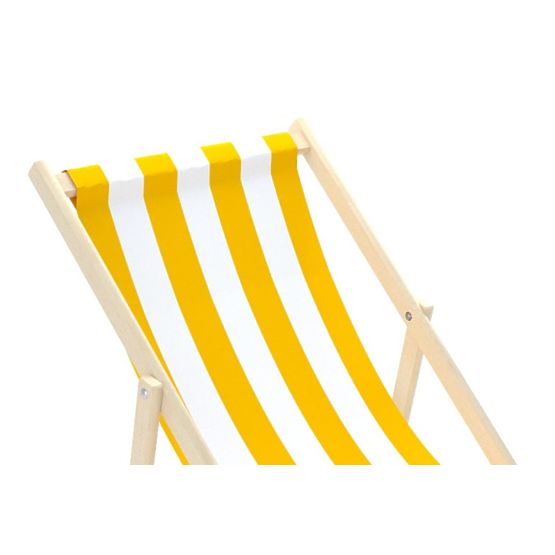 Stolica za plažu Stripes - žuto-bijela