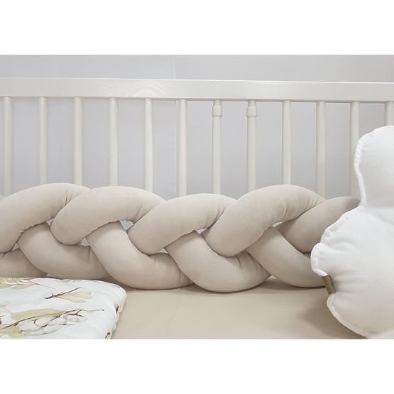 Pleteni obrubnik 240 cm - bež