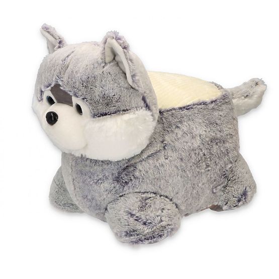 Plišani tabure pas Husky sjedalica