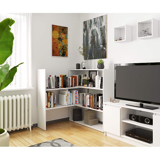 Podesivi mini regal TWIST - bijeli