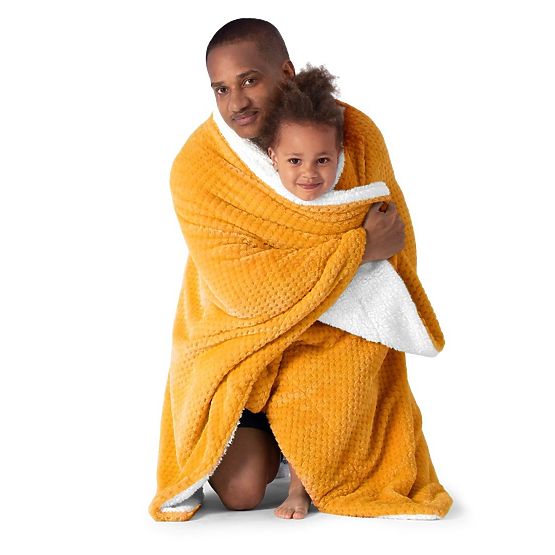 Pokrivač SHLEEPY narančasti žakardni klasični stil 130x180