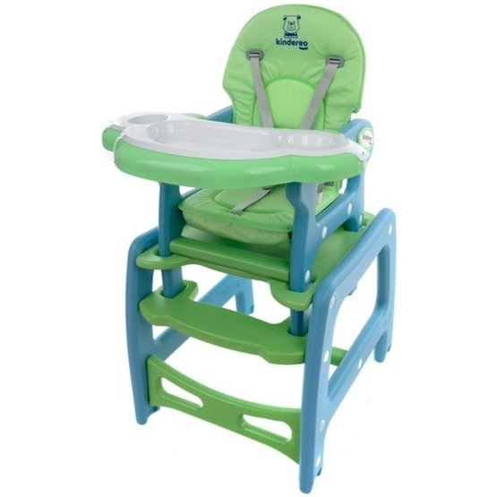 Dětská jídelní židlička Hugo - zeleno-modrá