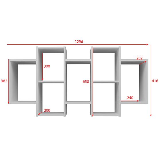 Polica BILBAO 7.0 BIJELA