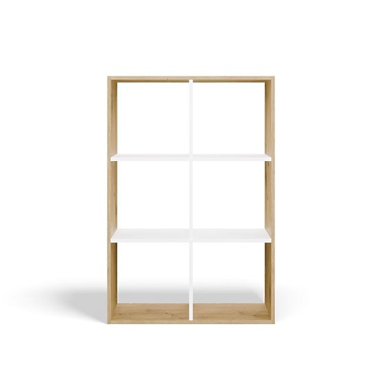 Polica Malax 2X3 Hrast Artisan Bijela