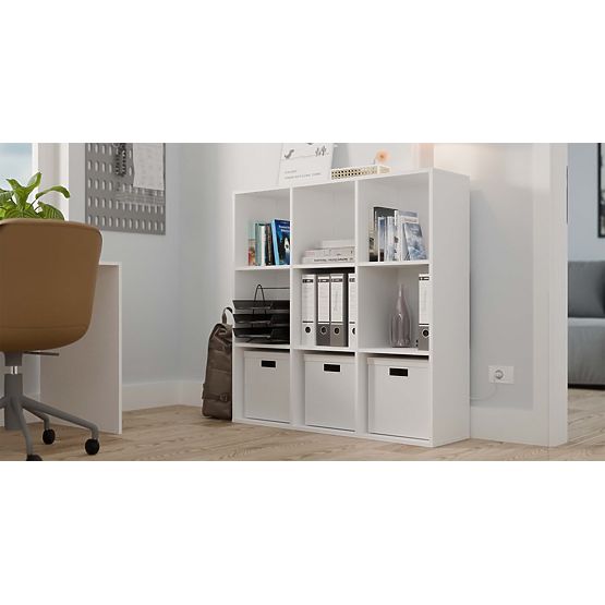 Polica Malax 3X3 H BIJELA