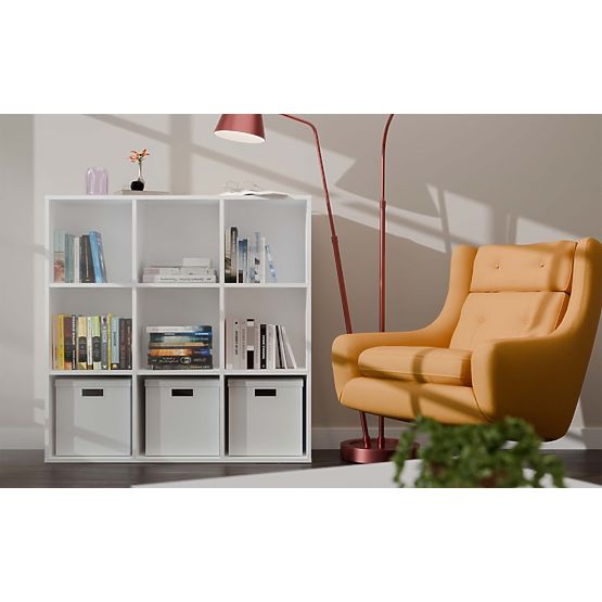 Polica Malax 3X3 H BIJELA