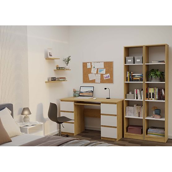 Polica Onyx R40 HRAST ARTISAN BIJELA