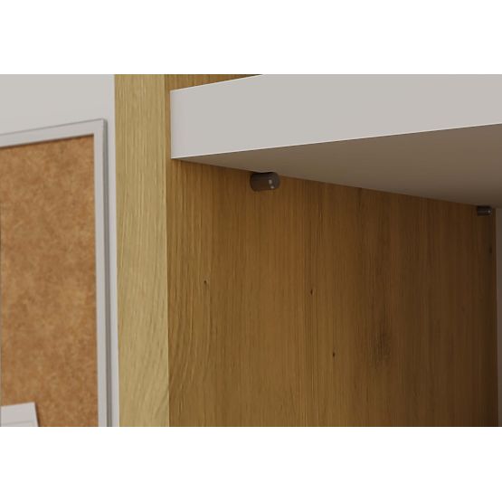 Polica Onyx R40 HRAST ARTISAN BIJELA