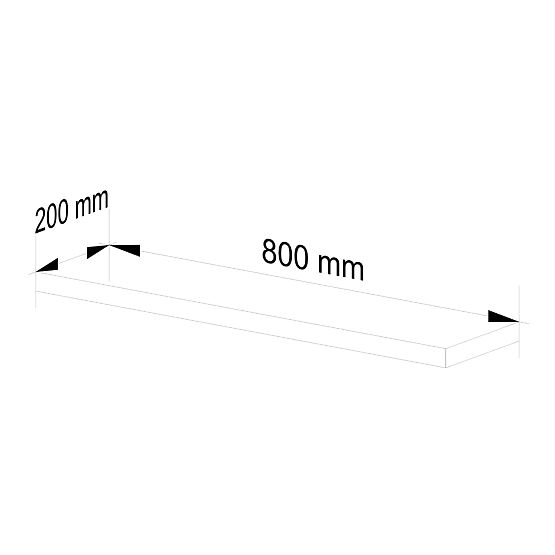 POLICA PS-4 80cm HRAST SONOMA