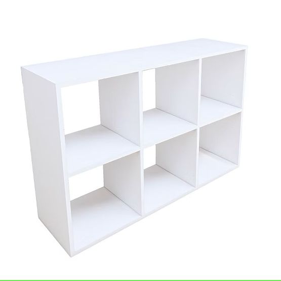 Polica s policama 2x3 - bijela