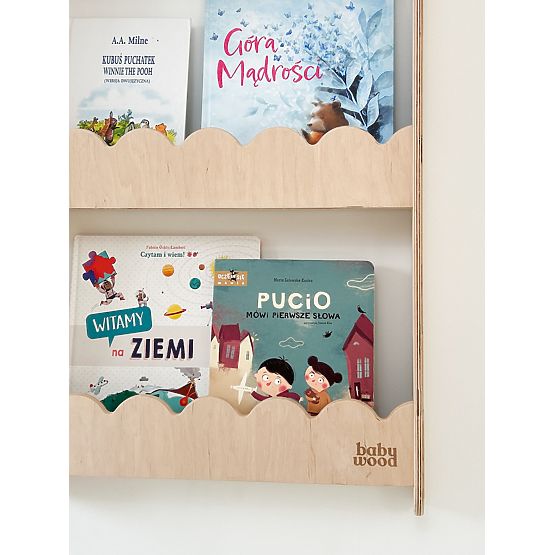 Polica WAVE L - prirodna