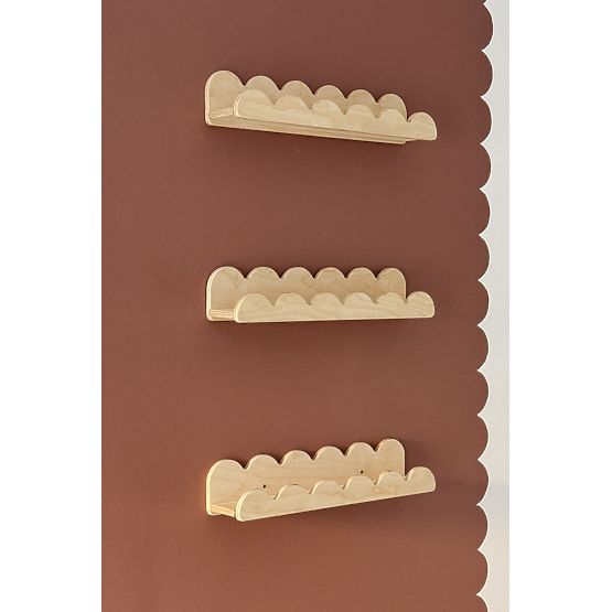 Polica WAVE - prirodna