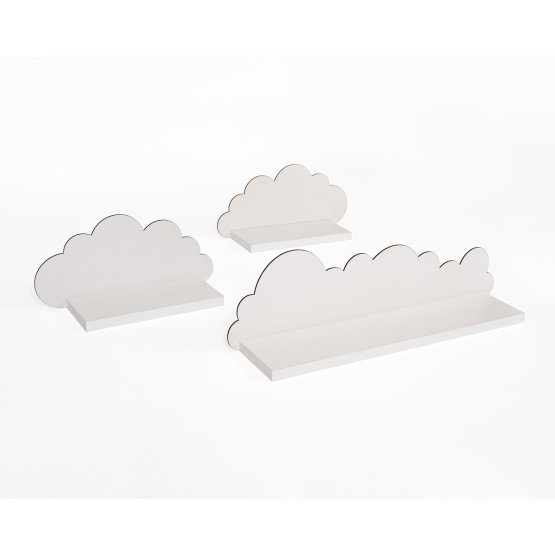 Set od 3 police - bijeli oblak