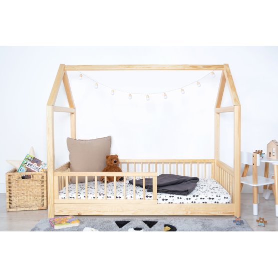 Montessori krevet u obliku kućice Elis - prirodni