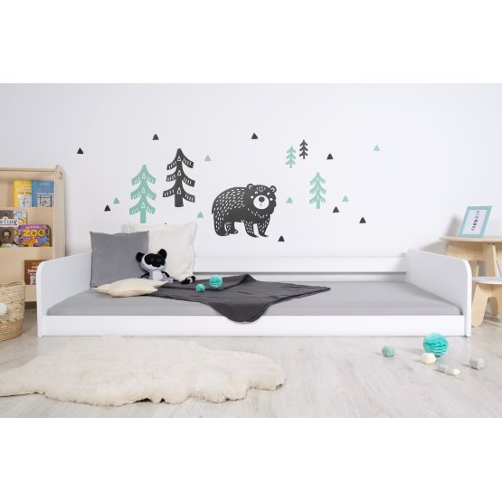 Montessori drveni krevet Sia - bijeli