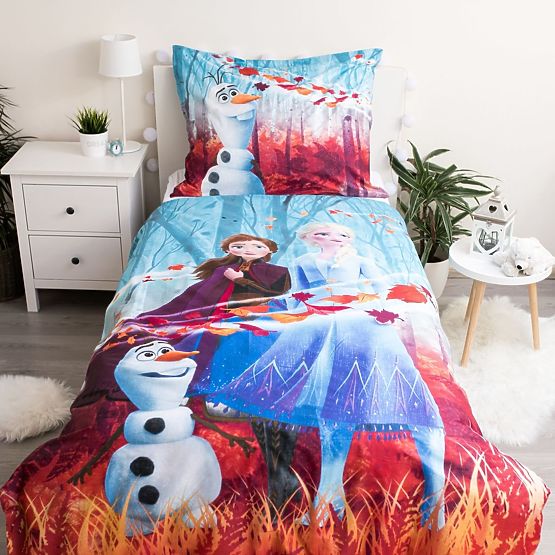 Posteljina Frozen - sisters 140 x 200 cm + 70 x 90 cm