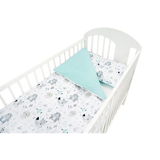 Posteljina Animals - mint