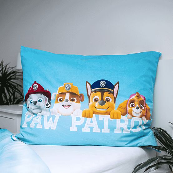 Posteljina sa svjetlećim efektom Paw Patrol 140 x 200 cm + 70 x 90 cm
