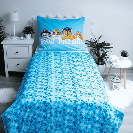 Posteljina sa svjetlećim efektom Paw Patrol 140 x 200 cm + 70 x 90 cm