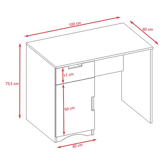 Psací stůl Classic - bílý