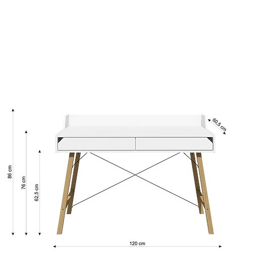 Radni stol Lotti Snow 