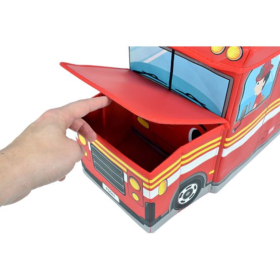 Pufa spremnik za pohranu vatrogasno vozilo - crvena