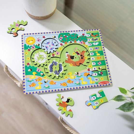 Puzzle s zupčanicima Utrka životinja