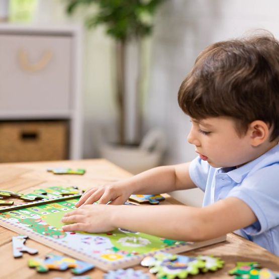 Puzzle s zupčanicima Utrka životinja