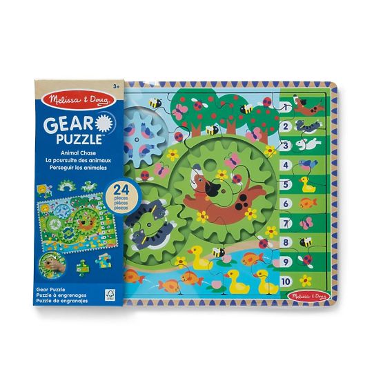 Puzzle s zupčanicima Utrka životinja