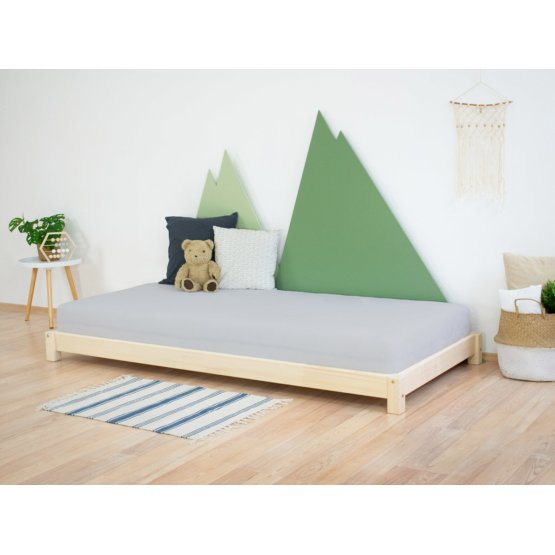 Drveni krevet za jednu osobu TEENY - prirodna boja