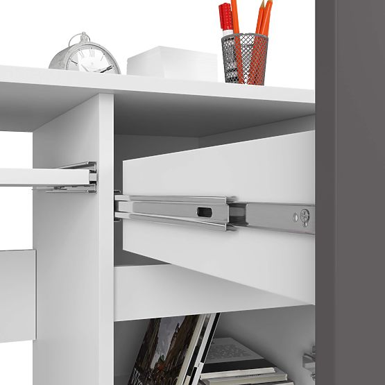 RAČUNALNI STOL PIKSEL PK BIJELI / SIVI - DESNI