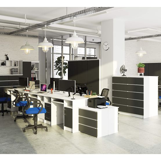 RADNI STOL ANA PK BIJELI / SIVI