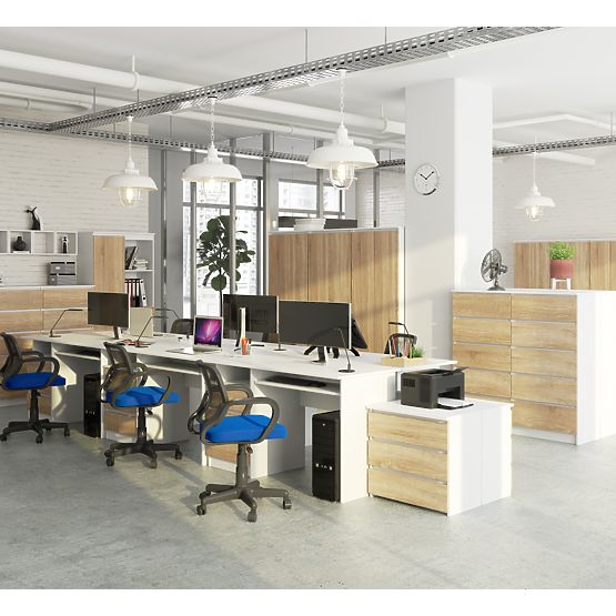 RADNI STOL CLP 135cm PK BIJELI / SONOMA