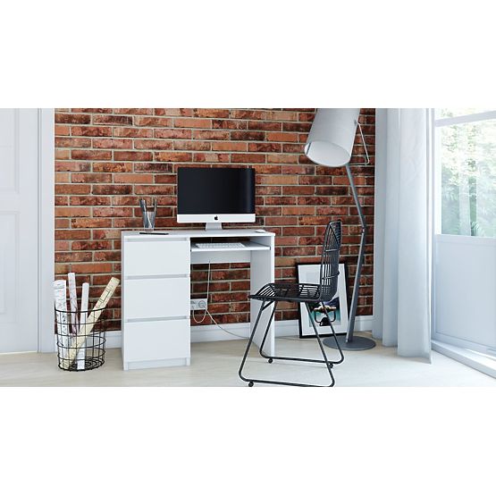 Radni stol Lima LIJEVI BIJELI