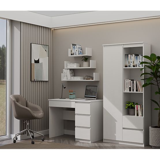 Radni stol Mijas DESNI BIJELI