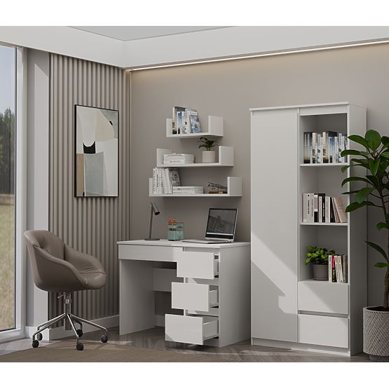 Radni stol Mijas DESNI BIJELI