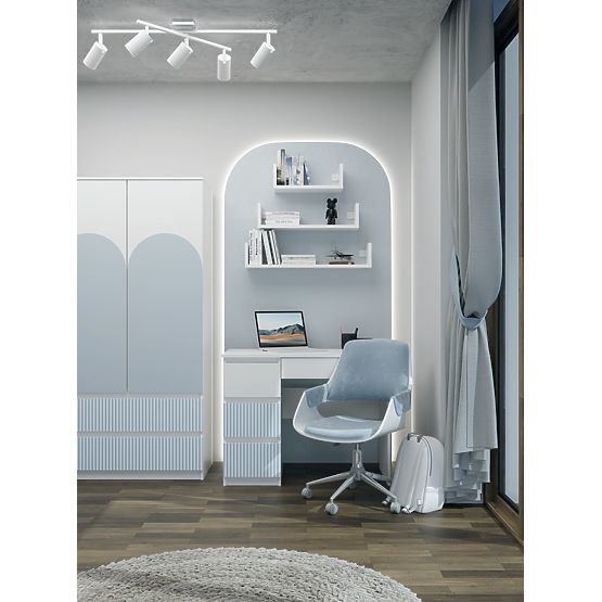 Radni stol Mijas LEWE ARTESO PLAVO Plava