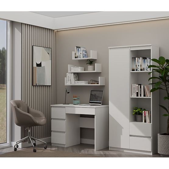 Radni stol Mijas LIJEVI BIJELI