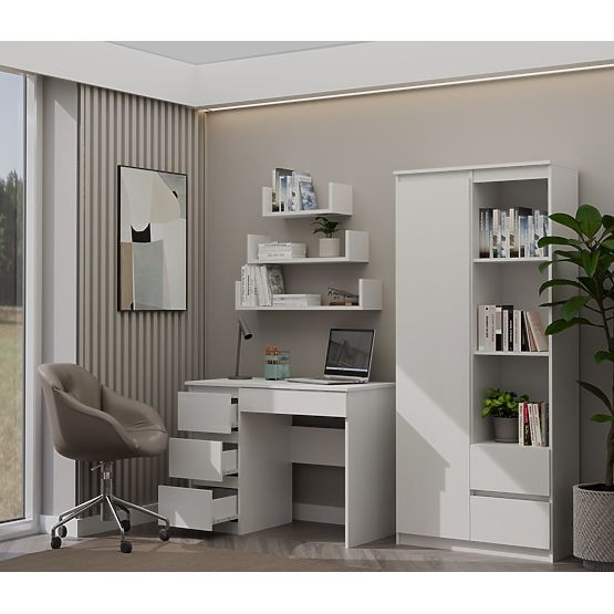 Radni stol Mijas LIJEVI BIJELI