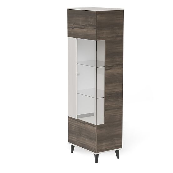 RANDOM 2 V-1 vitrina kašmir / orah / crna