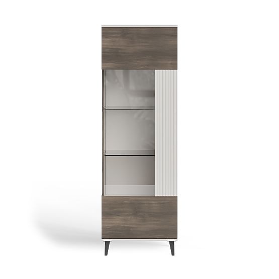 RANDOM 2 V-1 vitrina kašmir / orah / crna