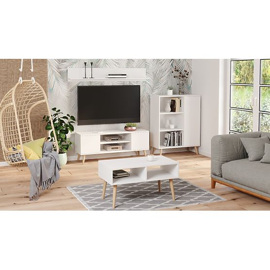 Regal ormar Fondi bijeli, skandinavski