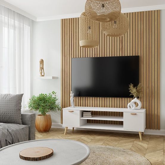 Regal ormar Fondi bijeli, skandinavski