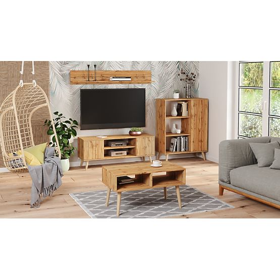 Regal ormar Fondi hrast craft zlatni, skandinavski