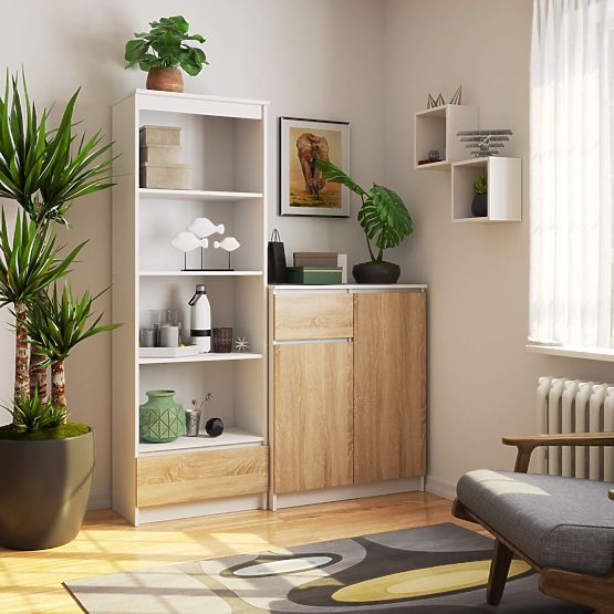 REGAL R60 1SZ 4P CLP PK BIJELA / SONOMA