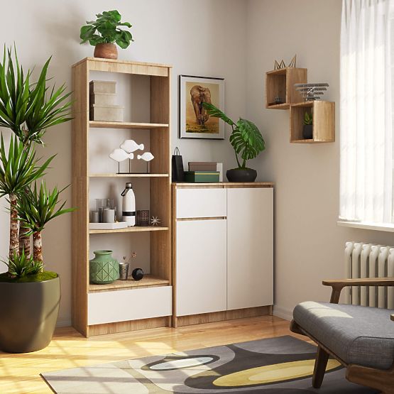 REGAL R60 1SZ 4P CLP PK HRAST SONOMA / BIJELA