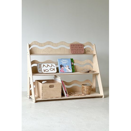 Regal WAVE L - prirodna boja