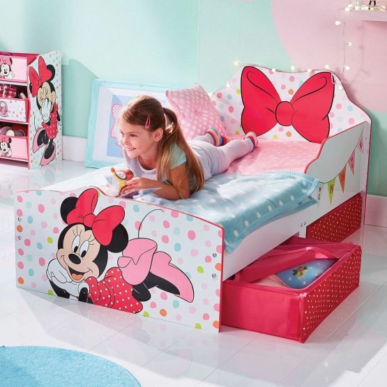 Dječji krevet Minnie Mouse s prostorom za odlaganje